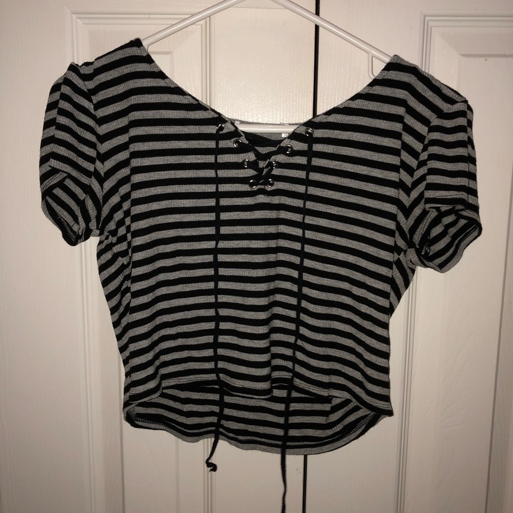 Striped crop top
